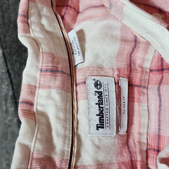 TIMBERLAND PLAID SLIM-FIT XL POCKET LONG-SLEEVED BUTTON DOWN WESTERN SHIRT - Picture 3 of 15